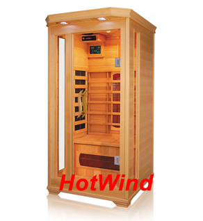 Infrared Sauna Room Family Sauna Canadian Hemlock for 1 Person
