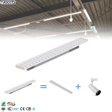 DALI LED Track Light with 5 Years Warranty and 160Lm/W Efficiency 350 Rotated for Supermarket Retail