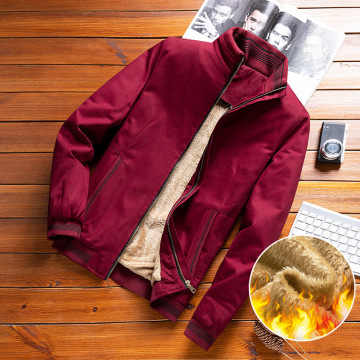 Men's Casual Cotton Fleece Bomber Jacket - Hip Hop Streetwear Fashion