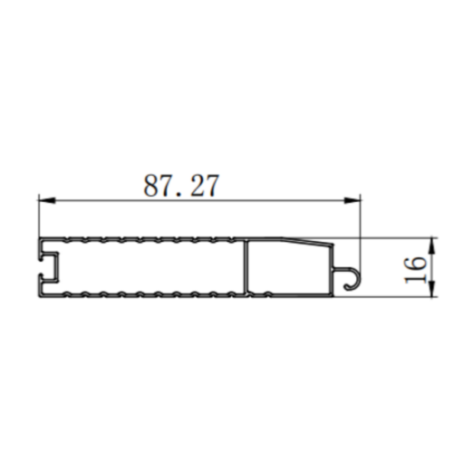 Kitchen roller shutter aluminum profile extrusion moulds