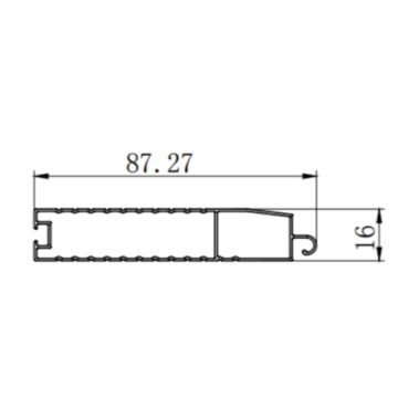 Kitchen roller shutter aluminum profile extrusion moulds