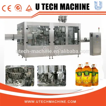 Plastic Bottle Vegetable Oil / Food Oil Filling Machine / Equipment