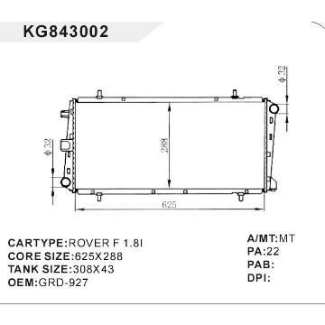 auto radiator car:ROVER F 1.81 OEM:GRD-927