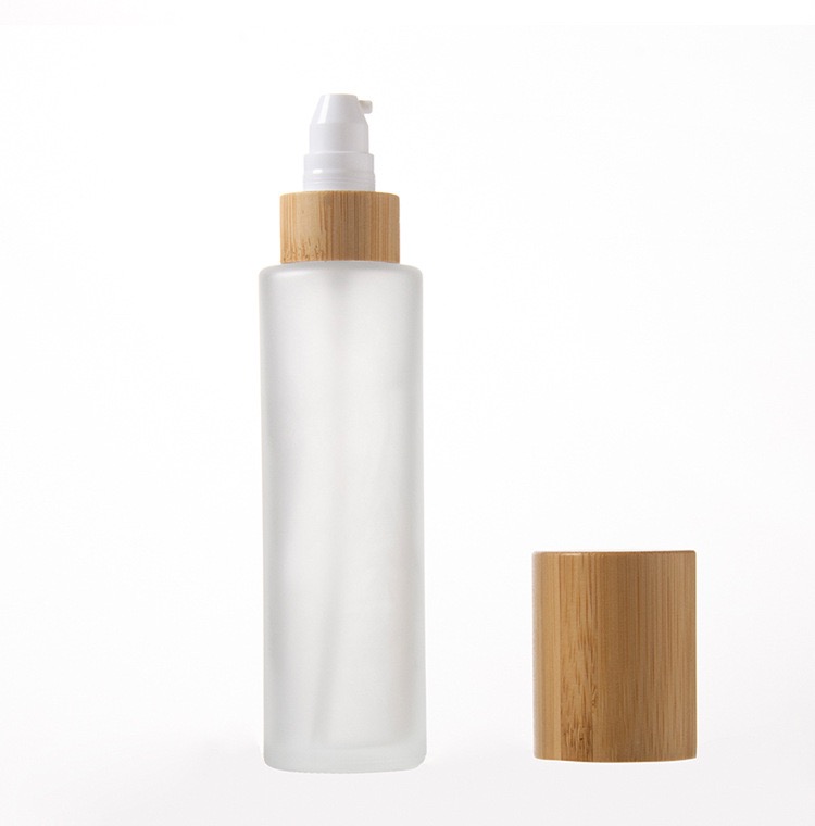 30ml 100ml Bamboo Lid Cosmetic Lotion Pump Bottle