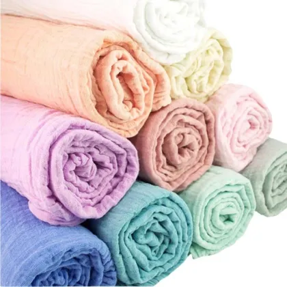 Organic Cotton and Bamboo Muslin Fabric from India