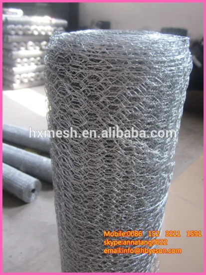 1/4" galvanized hexagonal weaving wire mesh cages