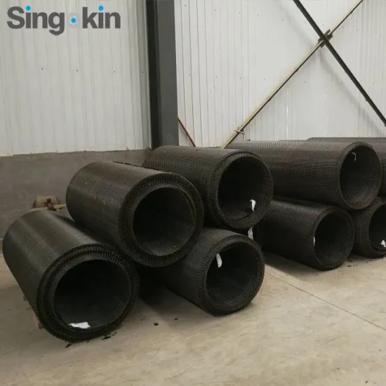 Wear-Resistant Spring Gravel Crimped Woven Vibrating Quarry Rock Screen Mesh