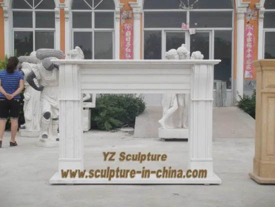 Simple Indoor Stone Fireplace Mantel FPS-F101