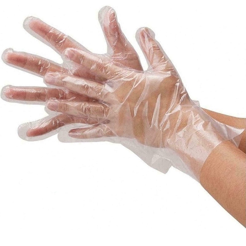 Guantes de PE de grado alimenticio de la FDA PE desechable