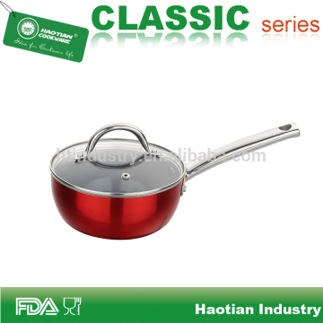 Aluminum Mirror Sauce Pan With Stainless Steel Hand