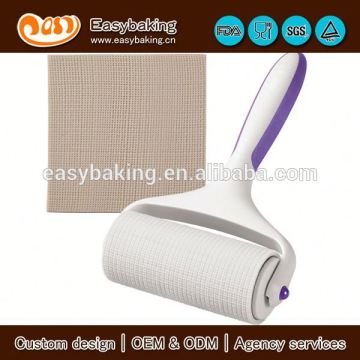 Hot selling linen print fondant cake decorating tools fondant roller