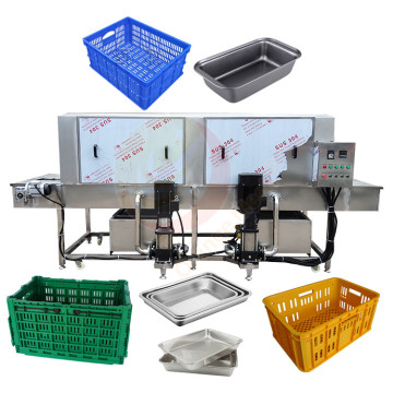 Rotary Pallet Clean Basket Industrial Tunnel Wash Machine Washer for Plant