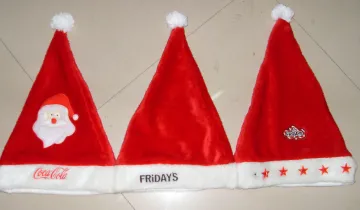 knitted christmas hats,plush santa hat