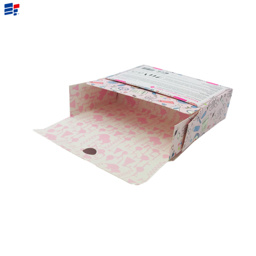 Exquisite cosmetic foldable paper packaging box
