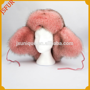 Thick Soft Fox Fur Made Women's Hat Russian Style Winter Lady Hat