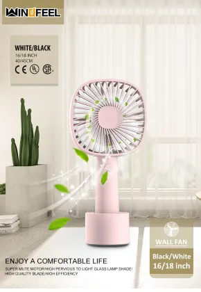 USB Table Fan Portable Rechargeable Desktop Fan