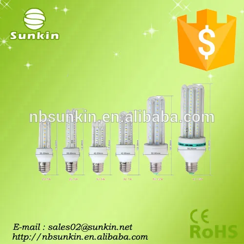 Trade Assurance led energy saving lamp 2u 3u 4u SMD2835 with CE RoHS certification