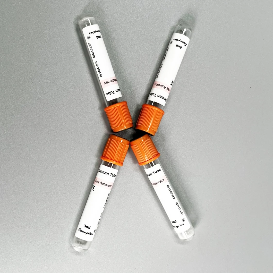 Fournitures médicales jetables de tube d'activateur de caillot de prix usine avec l'OIN de la CE