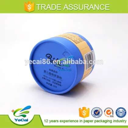delicate paper cardboard Baby talcum powder tube
