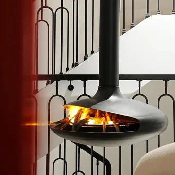 3D LED Water Vapour Decorative Hanging Fireplace Electric Heater Decorative Outdoor Fireplace