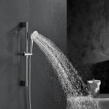 Krom kaplamalı banyo duş rayı mikseri seti