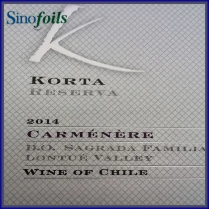 Kurz colour foil for wine label