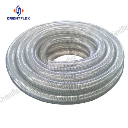 Steel wire reinforced spring pvc hose pipe
