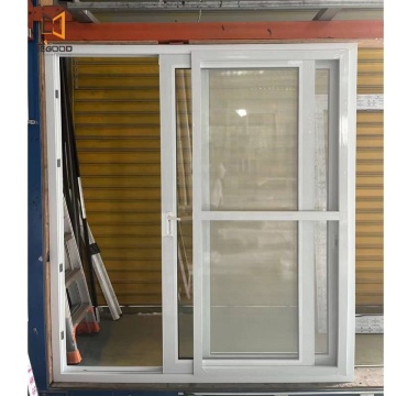 Exterior Waterproof White Vinyl Double Glazed Balcony PVC Sliding Doors with Mesh Screen: Enhancing Your Outdoor Space
