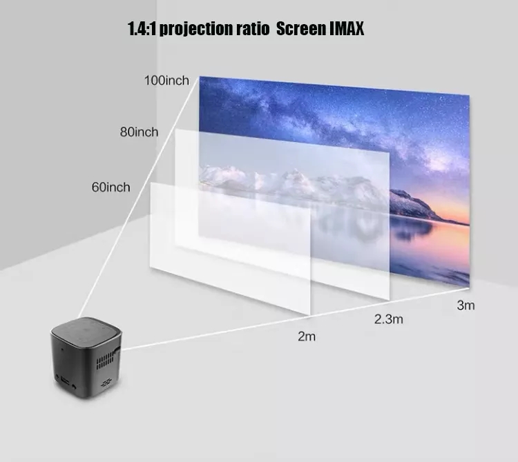 HD LED MINI Projector Portable Max 1 جهاز عرض