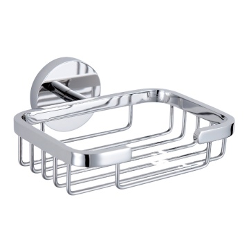 Chrome 304 Stainless Steel Square Wall-Mounted Soap Holder for Hotel