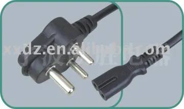 South africa power cord with IEC C7 connector