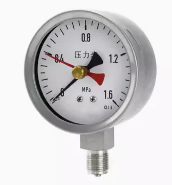 Mining double needle pressure gauge