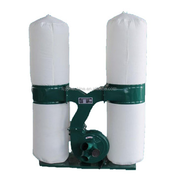 Double Barrel 4 Cloth Bags 3kw Dust Collector for Woodworking Factory