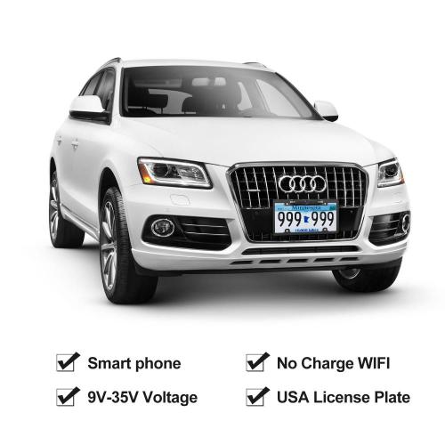 Wifi APP Wireless Car License Plate Camera