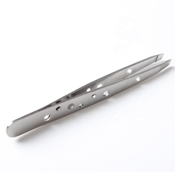 Stainless Steel Hollowing Eyebrow Tweezers - New Design