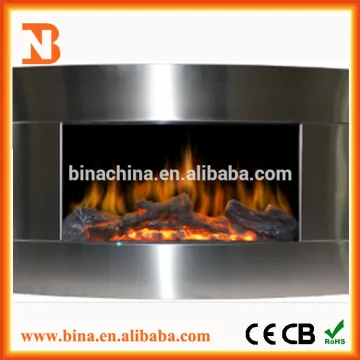 2015 Wall mounted stainless steel electric fireplace heater