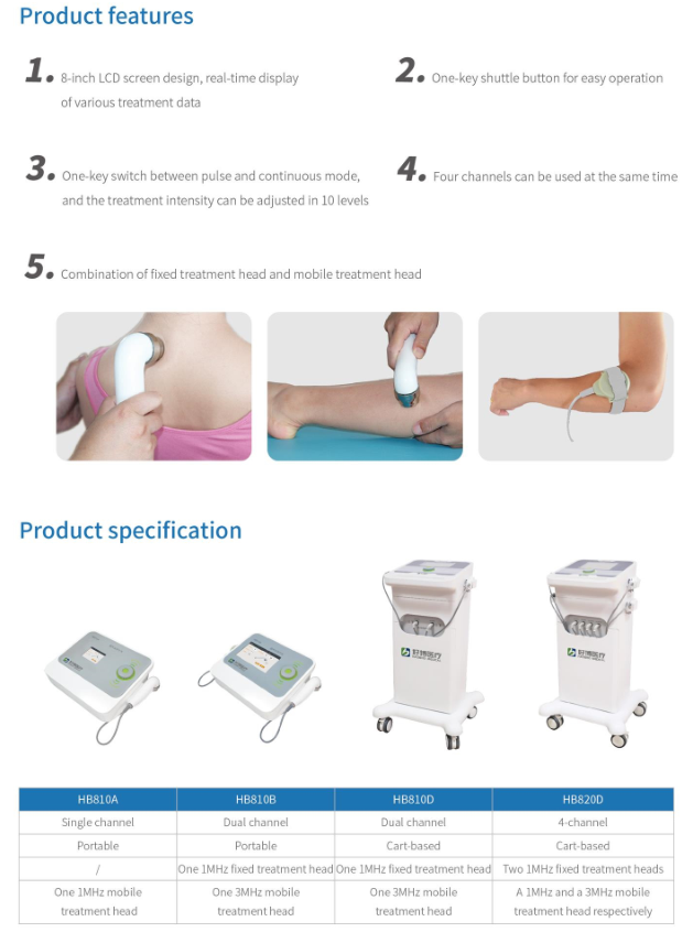 ultrasonic physiotherapy device