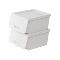 Flip storage box plastic household wardrobe clothes sundries plastic storage bin children's toy snack organizer box mx9201726