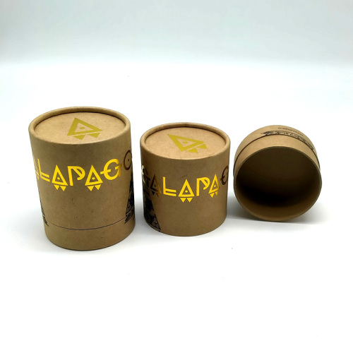 Round Containers Eco Friendly Paper Tube Cosmetic Packaging