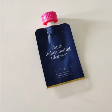 children resistant zipper liquid spout pouch