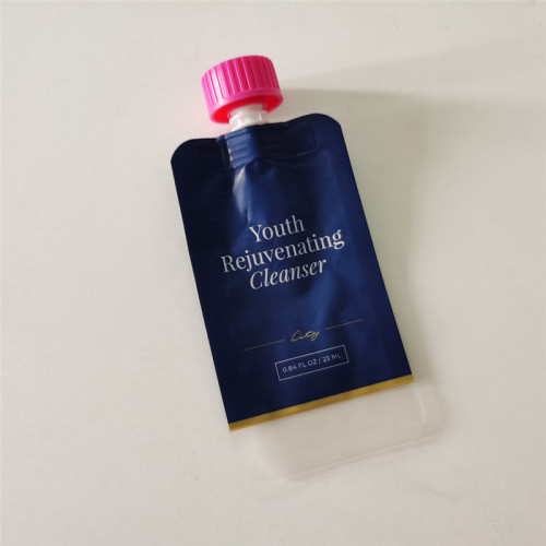 children resistant zipper liquid spout pouch