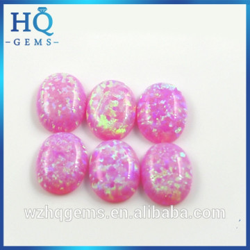 pink opal oval fire opal cabochon