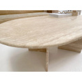 Table de pierre en travertin en marbre naturel moderne