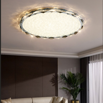 โคมไฟเพดาน Nordic LED สำหรับห้องนอน - โคมระย้าเพดานหรูหราพร้อมแสงคริสตัล