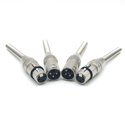 3-Pin Metal KTV Microphone XLR Plug Cable Connector