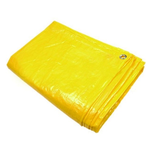 Yellow PE Tarpaulin Lumber Wrap