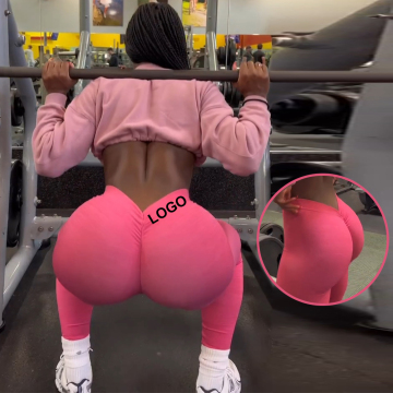 2024 เอวสูงใหม่ Seamless Scrunch Butt Yoga Leggings