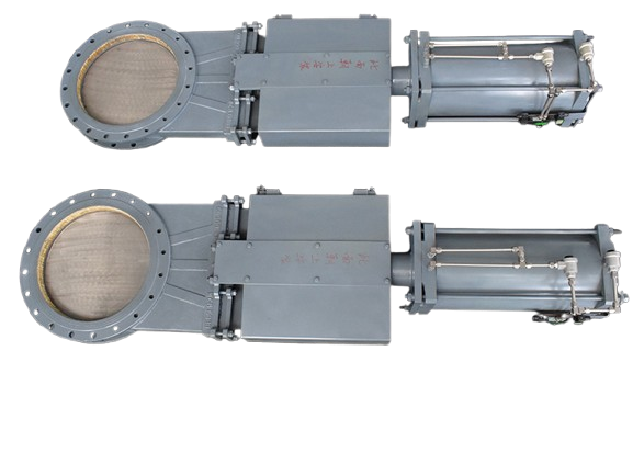 Coal mill pneumatic outlet door