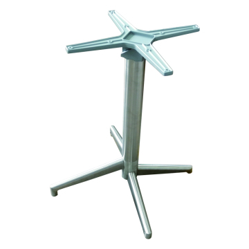 Shiny Oxidized Cast Aluminum Four Star Foldable Table Base D680xH720mm Outdoor Commercial Furniture for Cafe Restaurant Patio