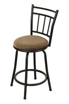 antique fabric and metal chair coffee shop high chairs Round bar stool